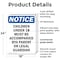 Signmission Children Under 18 Must Be Accompanied, 18 in W x Rectangle, Plastic OS-2PACK-NS-P-1824-V-10582 - alternate 8